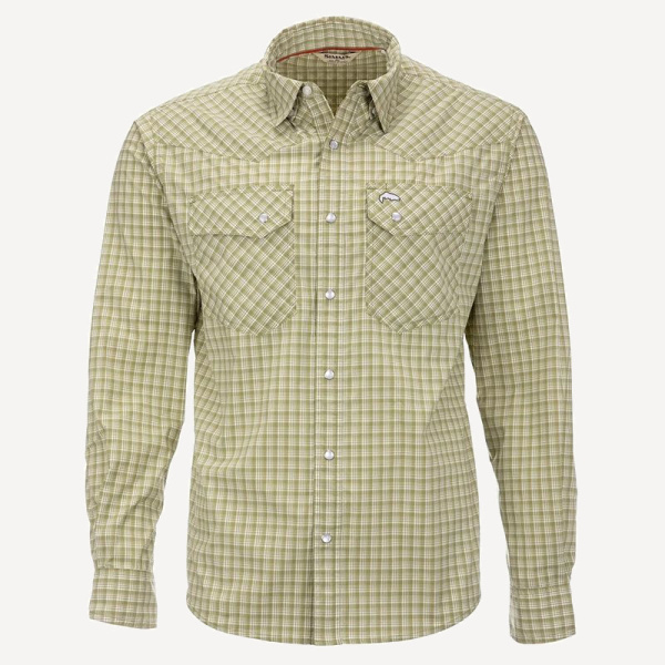 Рубашка Simms Brackett LS Shirt (Мужской; M (41-42); Sage Window Plaid)